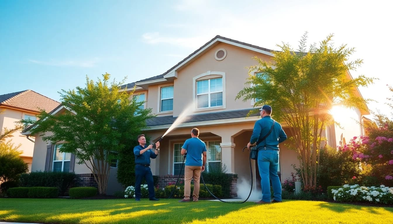 Soft wash service in Kissimmee, restoring a home's exterior with eco-friendly cleaning solutions.