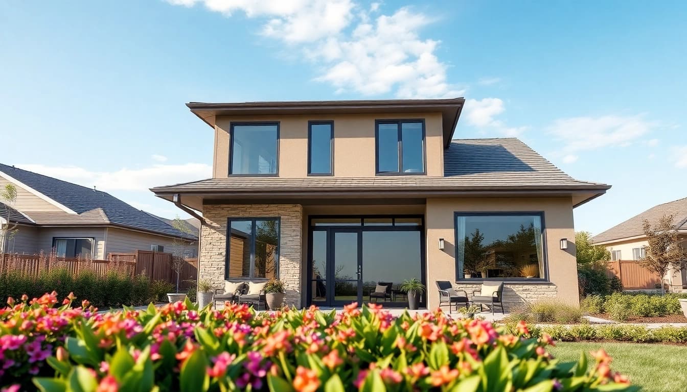 Canton Attached ADU featuring modern design and inviting garden.