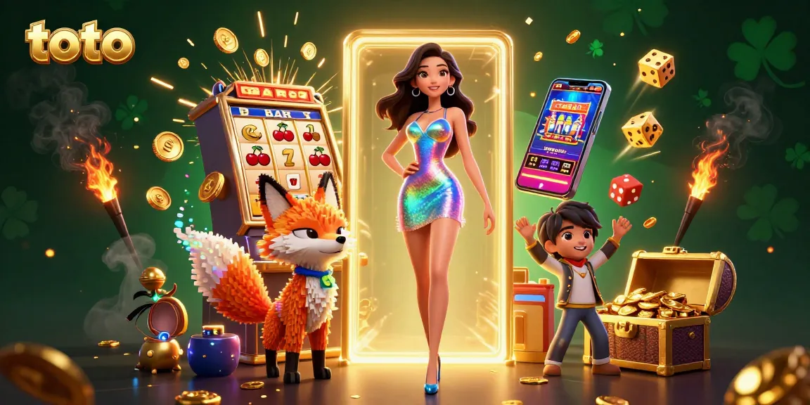 Play engaging games at toto casino with vibrant slot machines and a dazzling atmosphere.