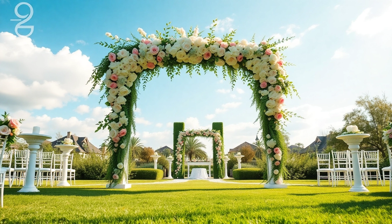 Captivating Clarksburg ca weddings scene showcasing an elegant outdoor venue with floral accents.