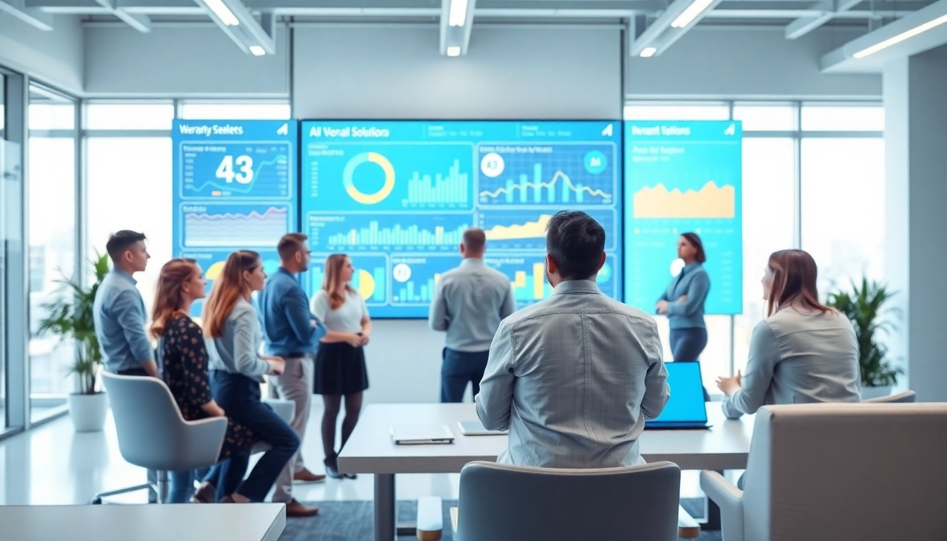 Team collaborating in a modern workspace showcasing an AI powered warranty company solution.