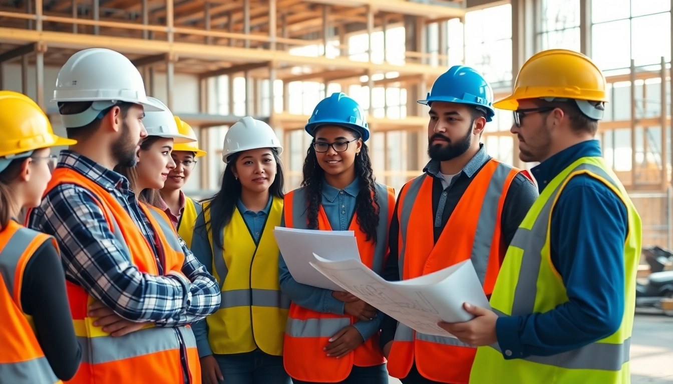 Engaging instructors enhance construction education for diverse students at an active site.