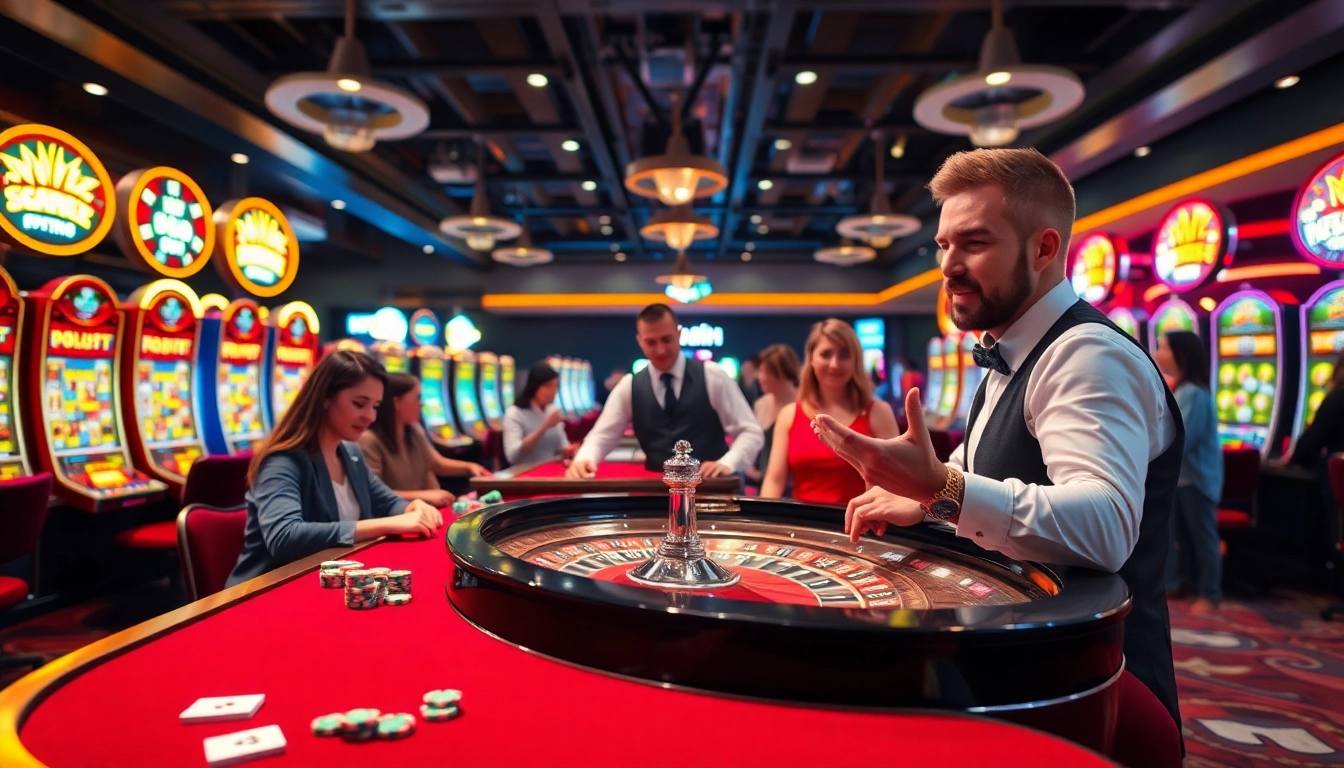 Permainan kasino interwin official di meja roulette dengan pemandangan yang menyenangkan.