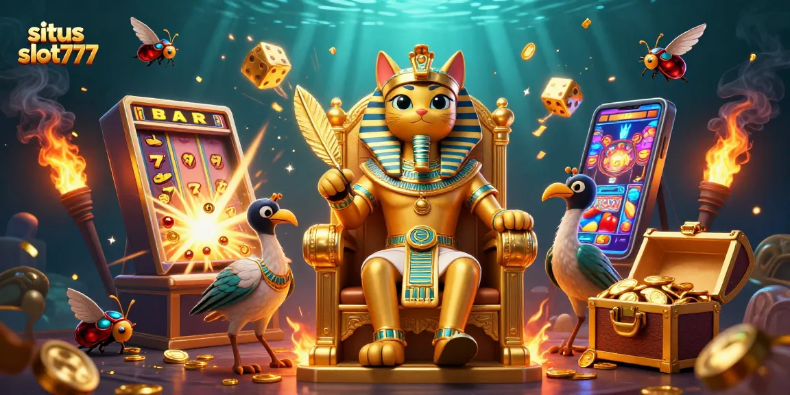 Menangkan jackpot di situs slot777 dengan ilustrasi kasino yang menarik dan elemen permainan yang menakjubkan.