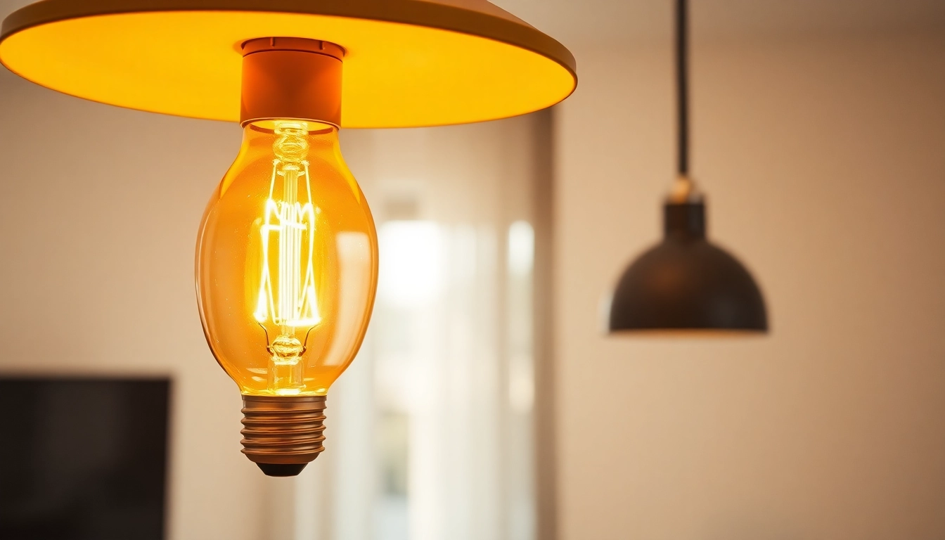 Brightly illuminating the scene, an a19 led bulb enhances modern home décor.