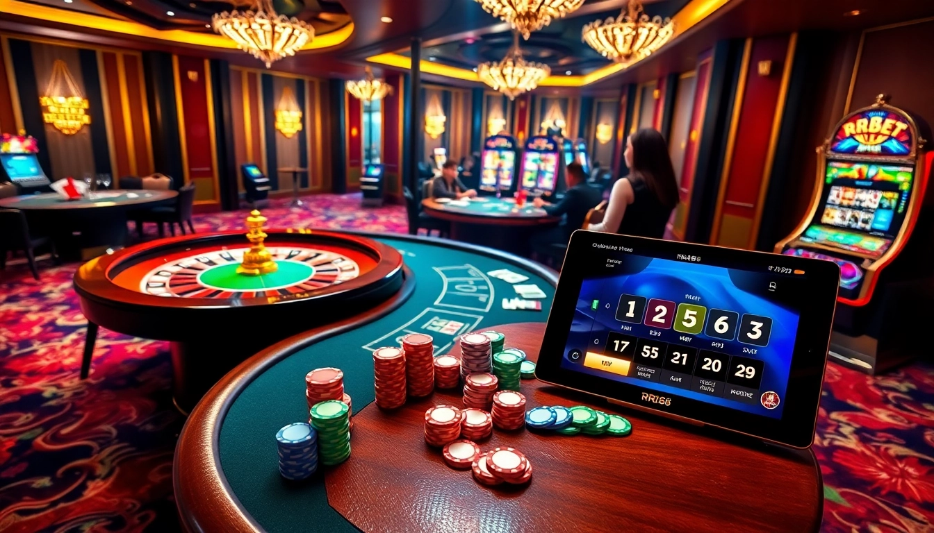Experience thrilling gameplay at RR88 with vibrant casino elements and energizing visuals.