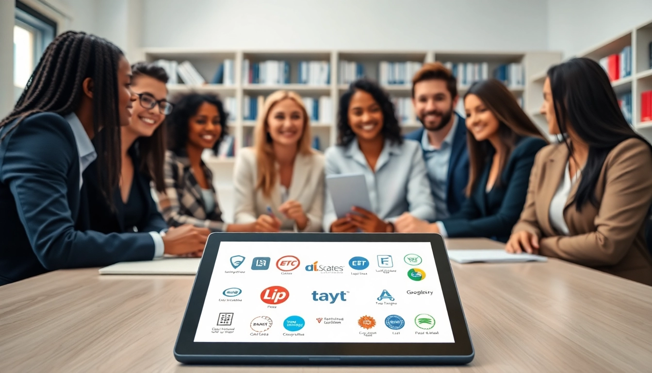 Illustrative scene of IT certifications without studying in a collaborative workspace.