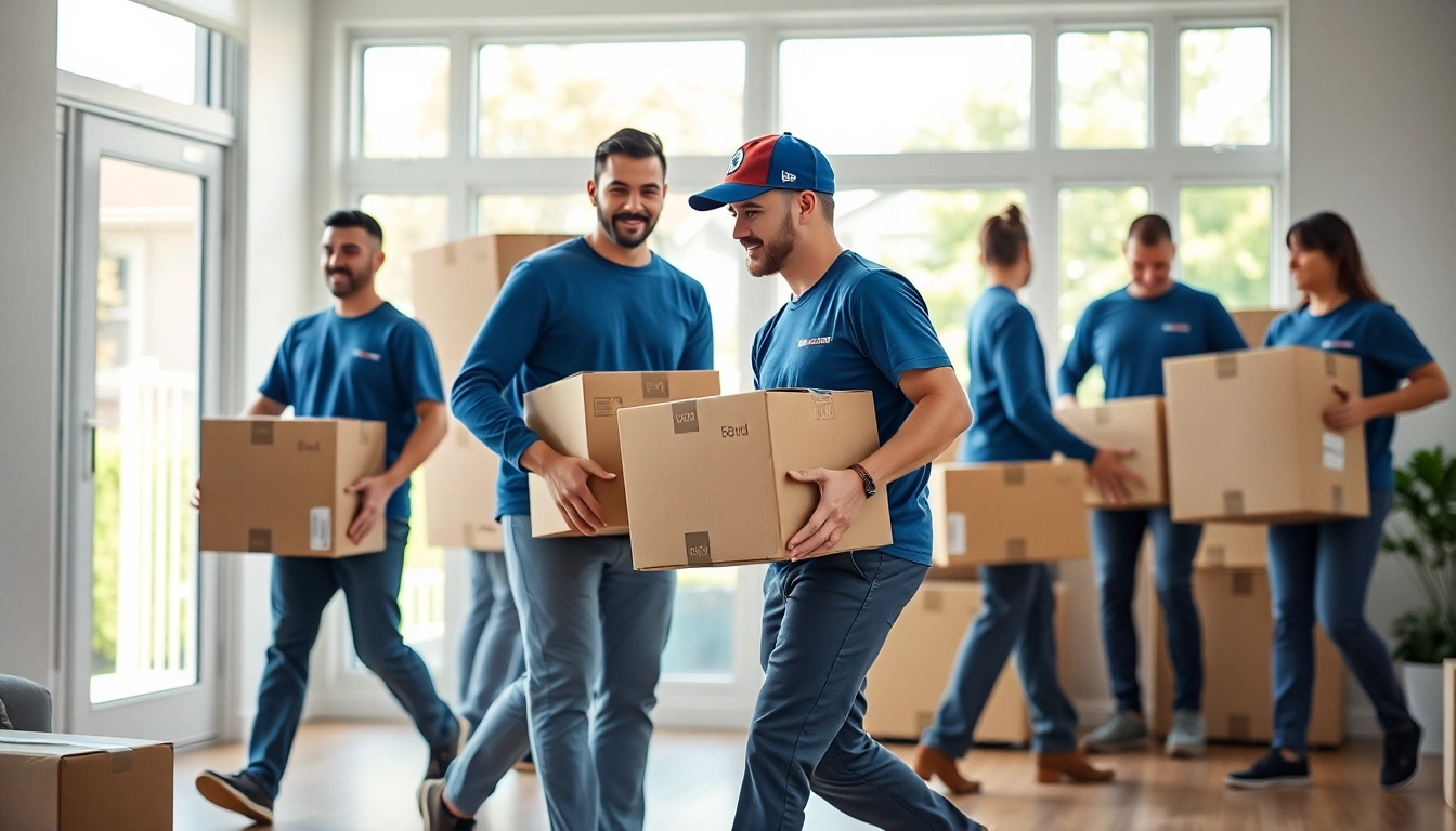 Moving company Vancouver employees seamlessly handle the relocation process in a bright home environment.