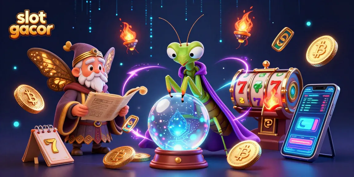 Play slot gacor to win big with vibrant jackpot reels displayed alongside mystical characters.