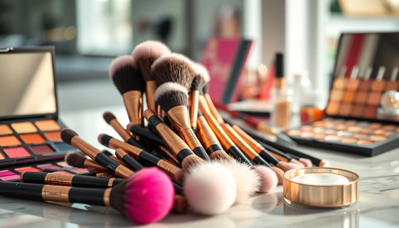Apply makeup flawlessly with this dense makeup brush set showcasing vibrant colors and soft bristles.