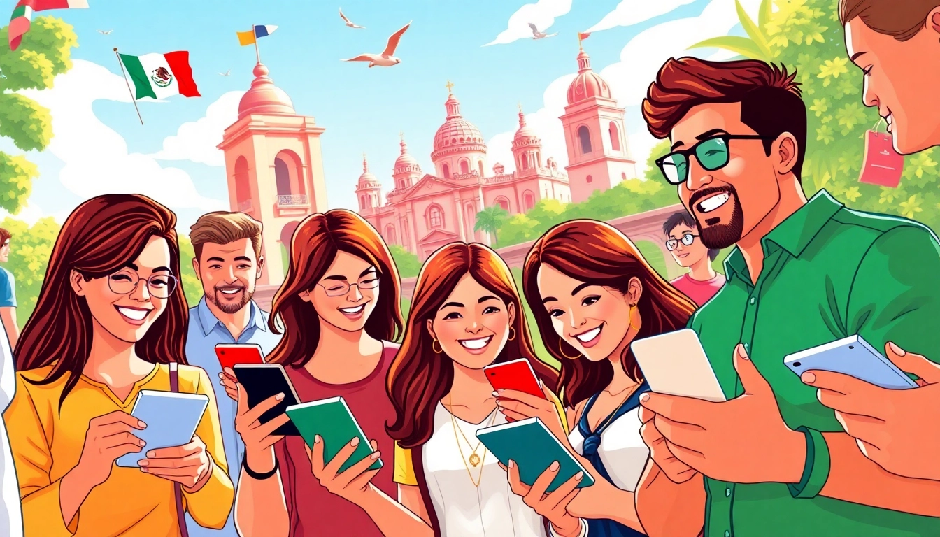 Users engaging with the best sports betting sites Mexico through mobile devices and computers.