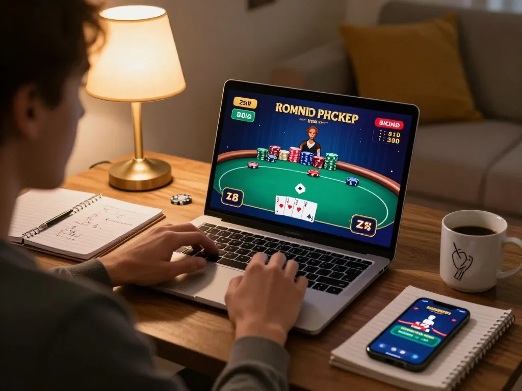 Play online poker at hb88 with engaging strategies and a cozy home setup.