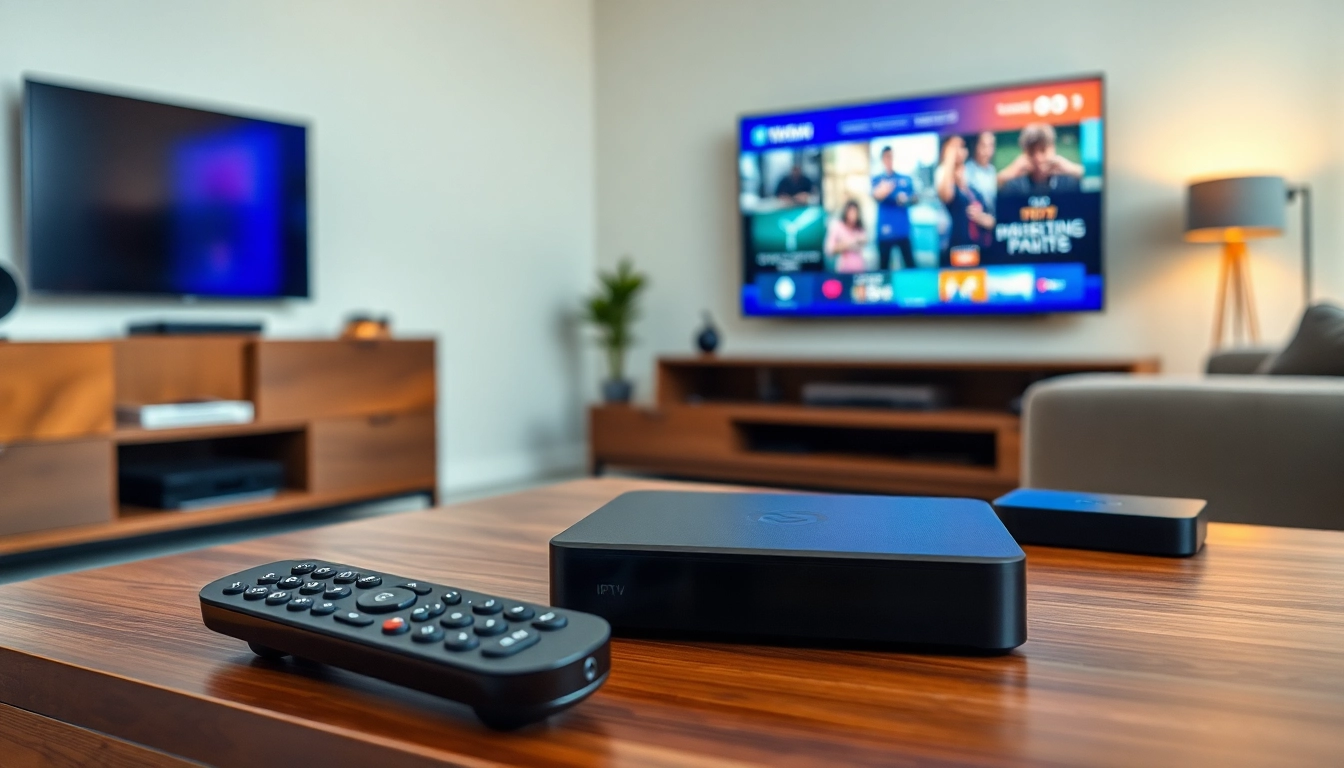 Set up of iron IPTV with stylish mods and modern gadgets for streaming enthusiasts.