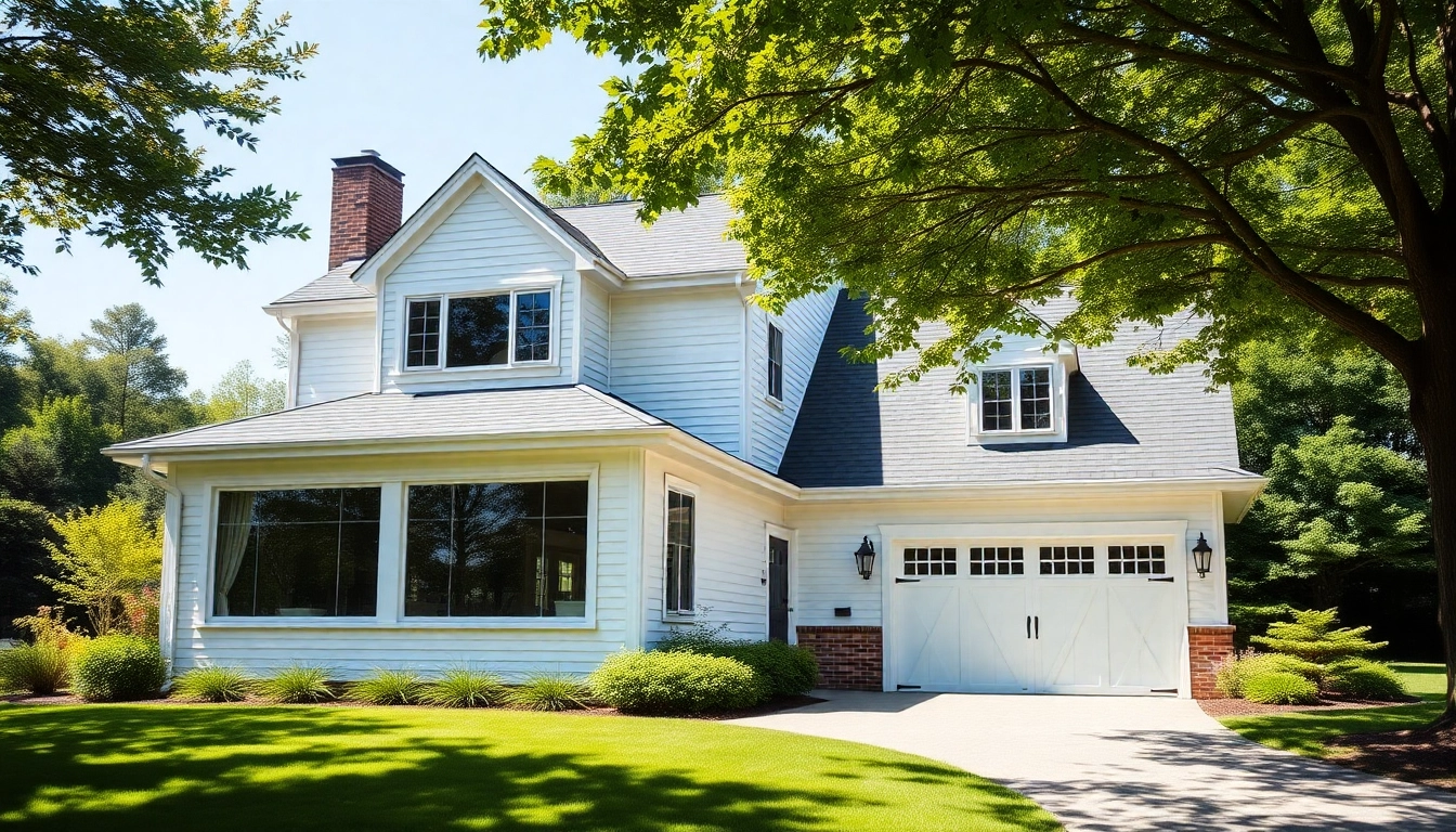 Discover the stunning features of a Cape Cod home addition with natural elements and an attached garage.
