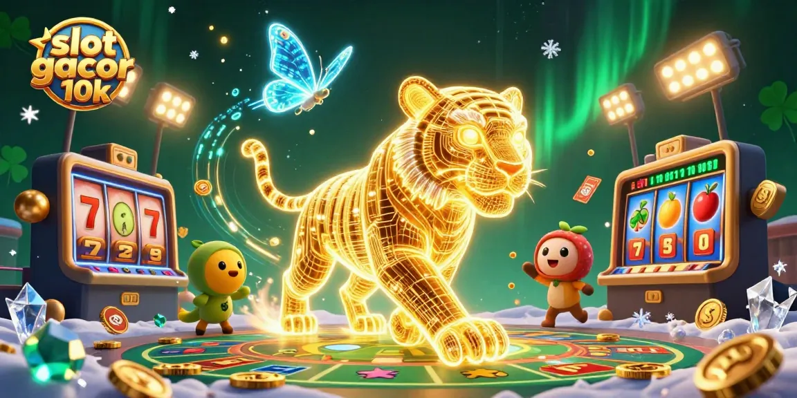 Engage with the thrilling slot gacor 10k experience in a rich digital casino setting.