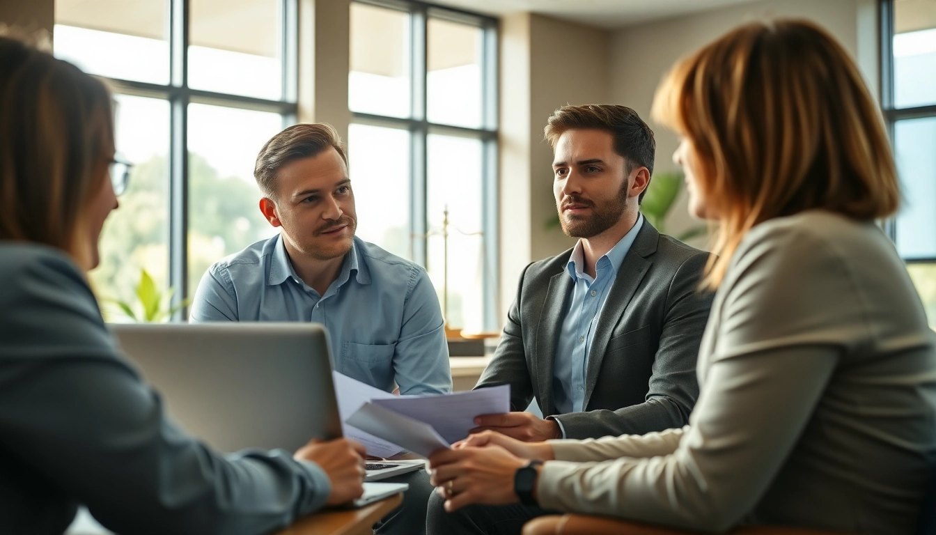 Consultation with a truck accident attorney Clearwater in a bright office setting
