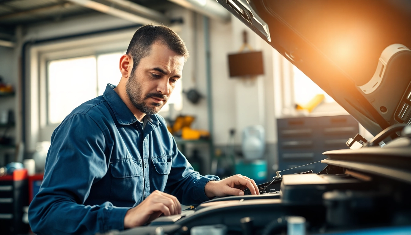 Mechanic performing a repair on a vehicle, highlighting extended warranty that lets me use my own mechanic.