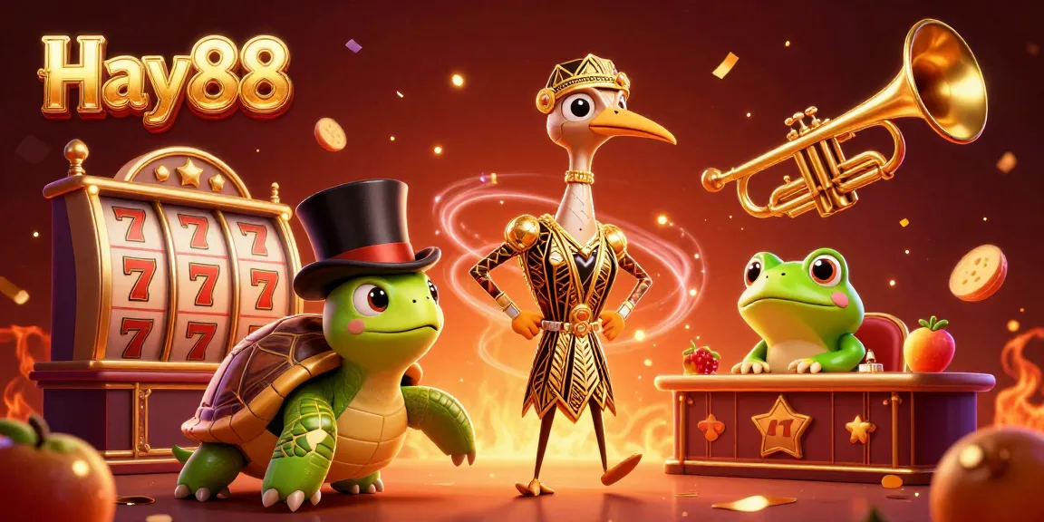 Spin the reels at Hay88, revealing vibrant slots with lucky 7s and jackpot wins in a lively casino.