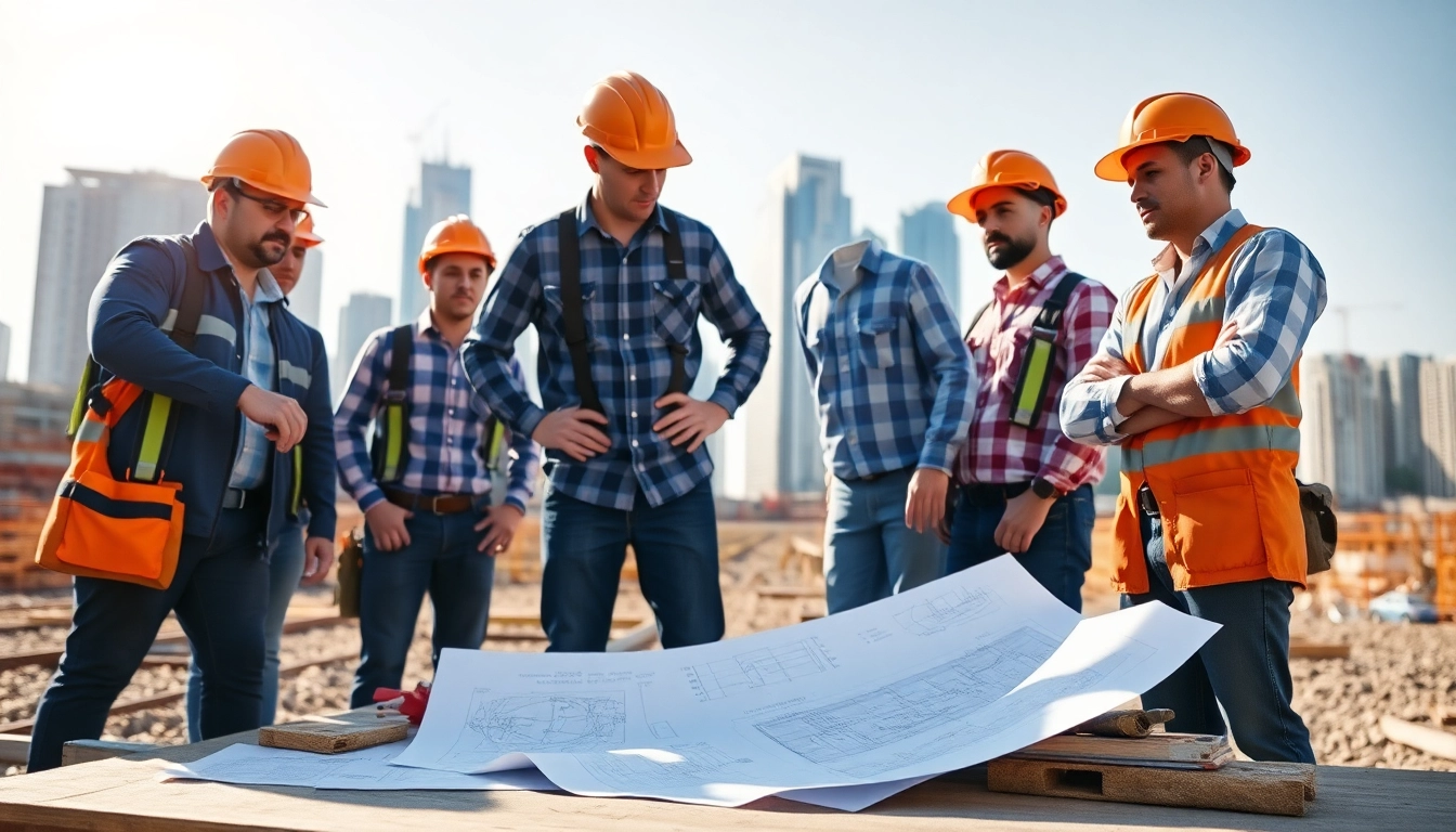 Construction advocacy at work with professionals collaborating on-site to build a better future.