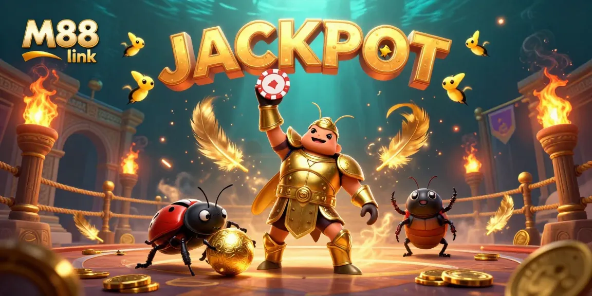 Play at M88 link with exciting casino competitions featuring a heroic beetle champion.
