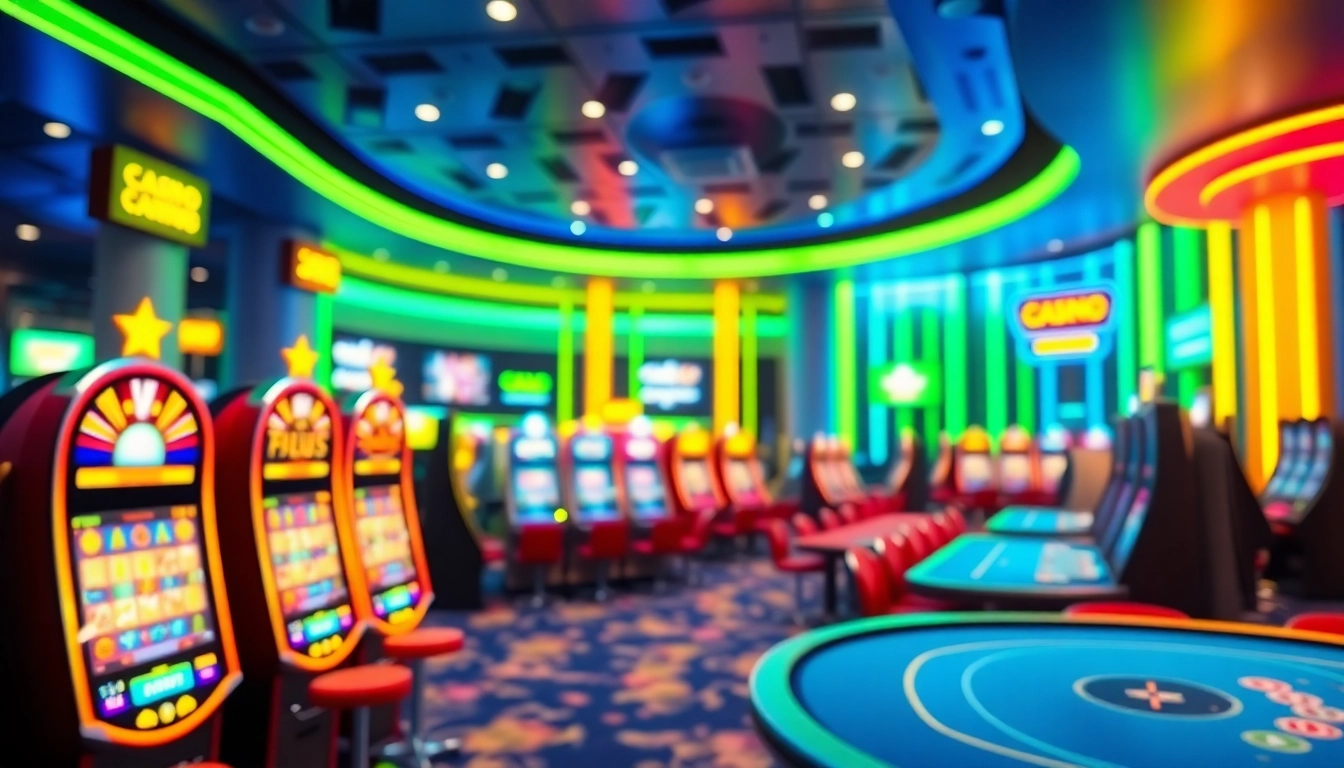 Engaging visual of Non gamstop Casino Uk with vibrant neon themes and sleek digital interfaces.