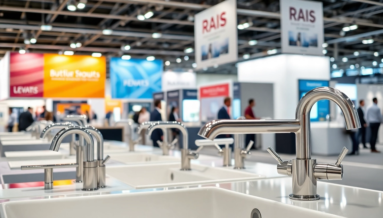 Sonni sanitär GmbH zeigt innovative Badarmaturen auf einer Fachmesse.