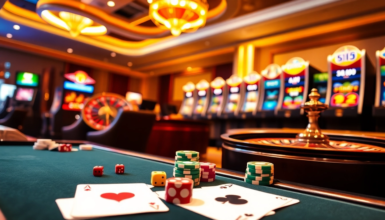 Découvrez l'excitation du casino en ligne français avec une ambiance de jeu luxueuse comprenant une roulette vibrante et des jetons de poker de haute qualité.