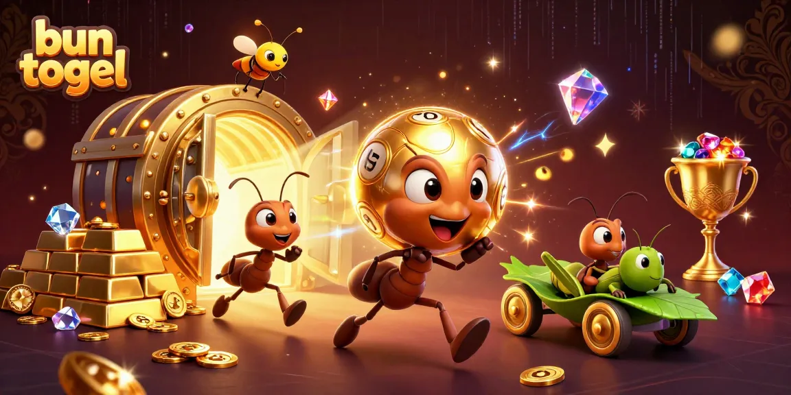 Menangkan hadiah besar dalam bun togel saat tim semut mencuri bola lotere emas raksasa!