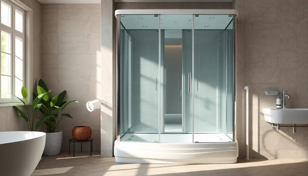 Erleben Sie die elegante sonni Duschkabine in einem modernen Badezimmer, die Komfort und Stil vereint.
