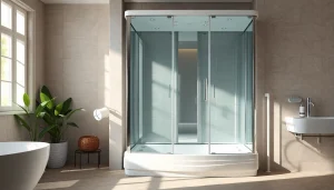 Erleben Sie die elegante sonni Duschkabine in einem modernen Badezimmer, die Komfort und Stil vereint.