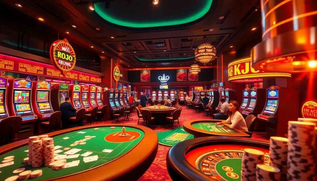KJC AC 3 immersive casino experience with thrilling tables, dice, and slot machines.