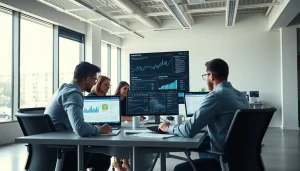 Showcasing the best smm panel through a collaborative digital marketing team in action.