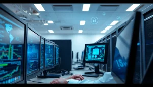 Enhance your system with expert Patch Management Services expertise showcased in a modern office setting.