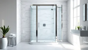 Genießen Sie die Eleganz der sonni Duschkabine in einem modernen Badezimmer-Design.