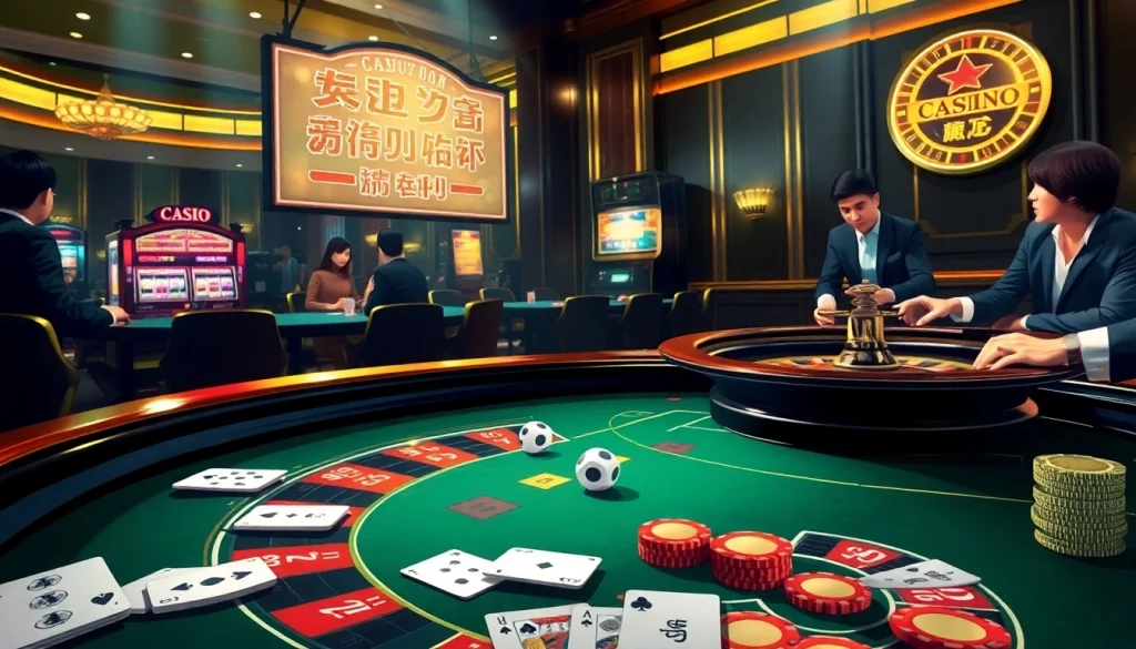Nếu như vậy bám vào đây captures players in an exciting poker game at a luxurious casino.