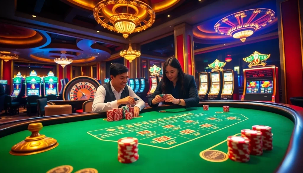 Experience thrilling baccarat action at https://jun88buzz.info/ with vibrant tables and casino excitement.