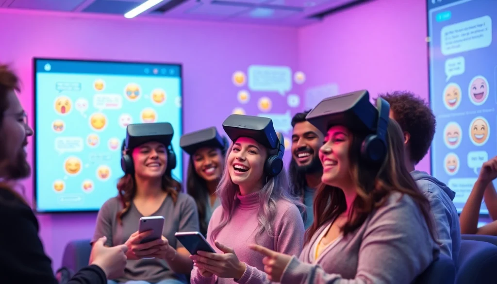 Porn chat scene with diverse users interacting in a vibrant adult chat room.