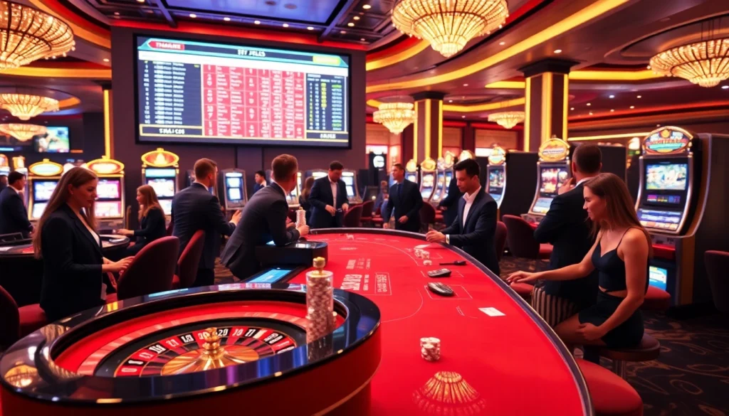 Experience the excitement of gambling at https://thabet.vegas/ with poker chips and roulette tables.