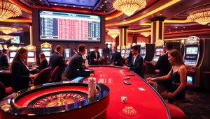 Experience the excitement of gambling at https://thabet.vegas/ with poker chips and roulette tables.