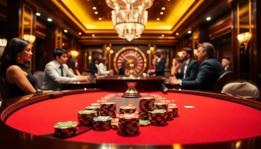 Players strategize at a vibrant poker table, capturing the thrill of i9bet action.