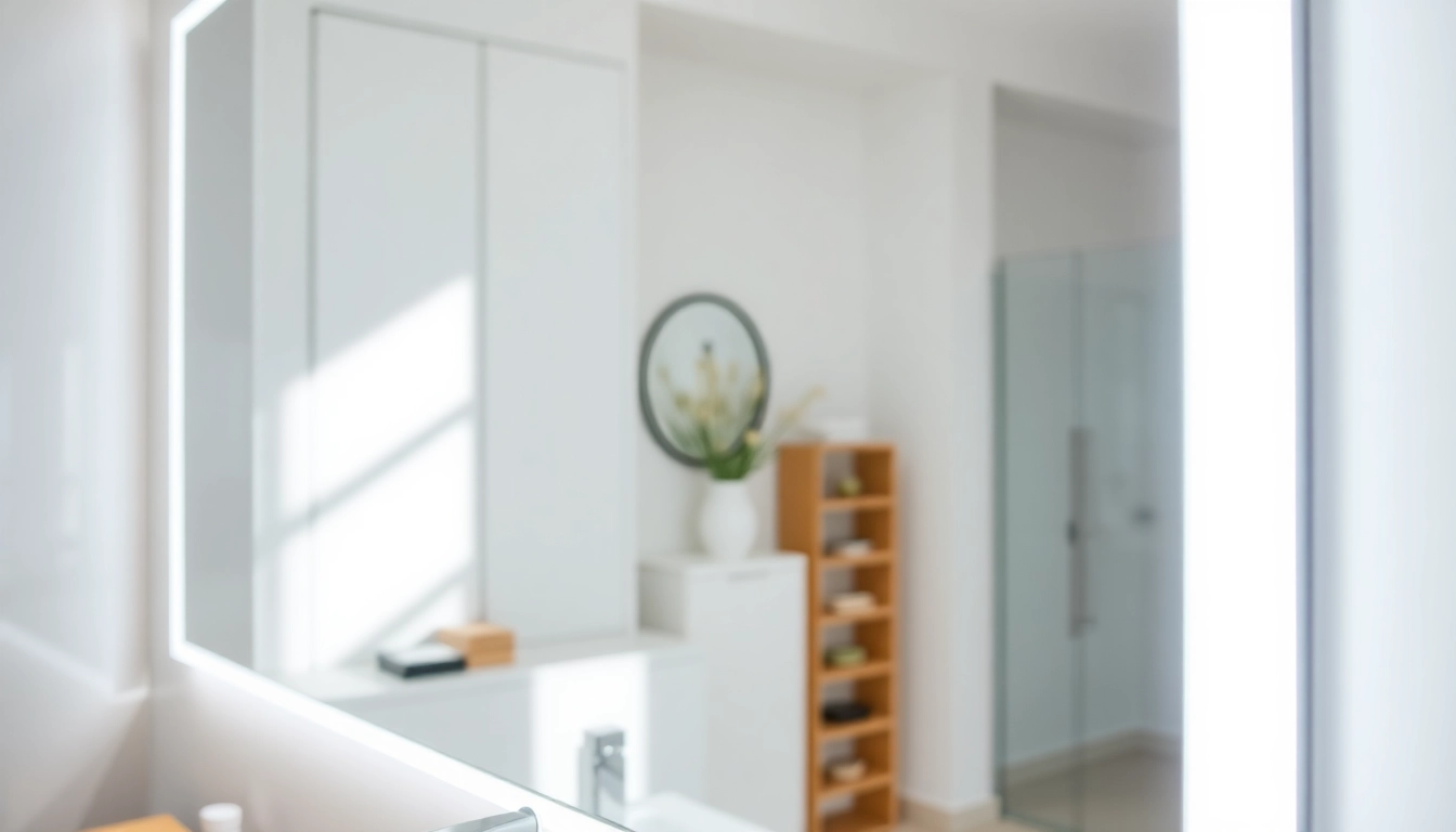 Illuminate your reflection with a stylish mirror light mirror in a modern bathroom setting.