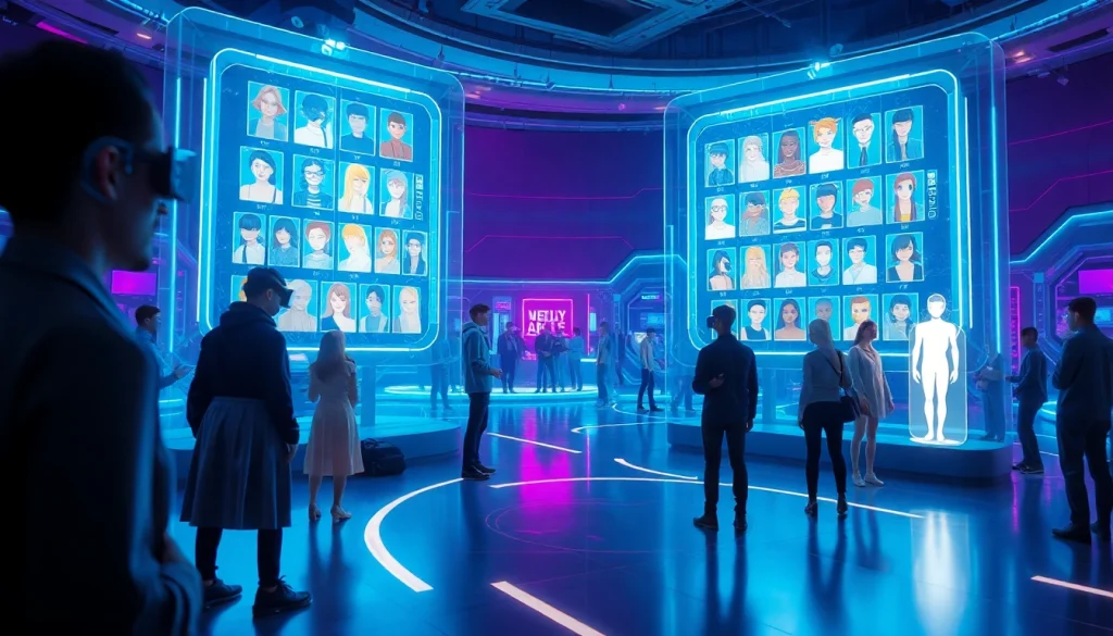 Engaging character ai nsfw interaction in a futuristic digital landscape.