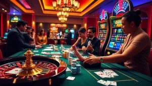 High-stakes play at BK8 casino featuring lively card games and exciting slots.