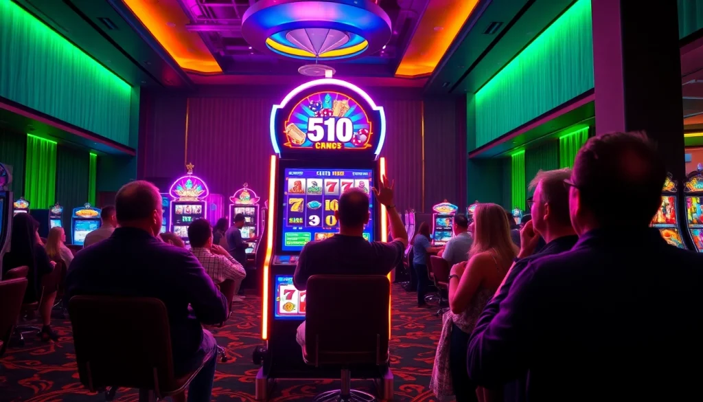 Rasakan keseruan Slot Depo 1K bersama para pemain yang menikmati momen kemenangan jackpot di mesin slot modern.