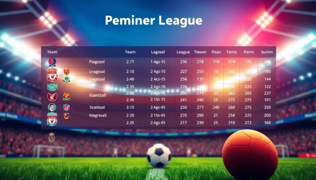 ตารางพรีเมียร์ลีก พร้อมสถิติทีมฟุตบอลที่น่าสนใจ