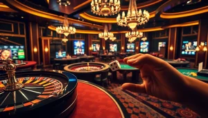 Découvrez le frisson des jeux passionnants dans un casino en ligne Français, avec des tables et jetons vibrants.