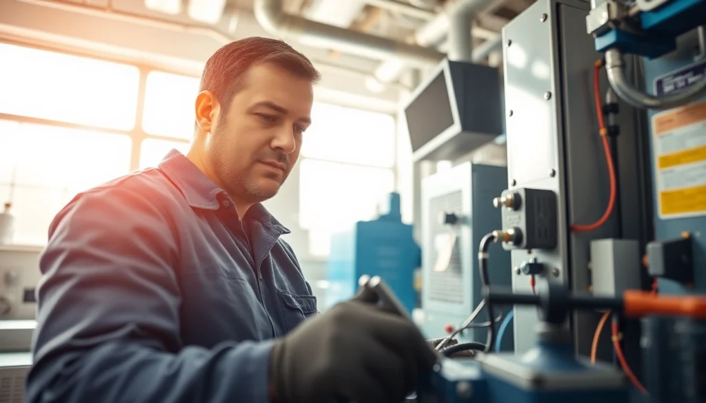 Engaging HVAC technician training session demonstrating hands-on skills and techniques.