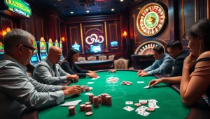 Vivez l'excitation du poker dans un casino en ligne France avec des éléments de jeu vibrants.