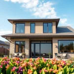 Canton Attached ADU featuring modern design and inviting garden.