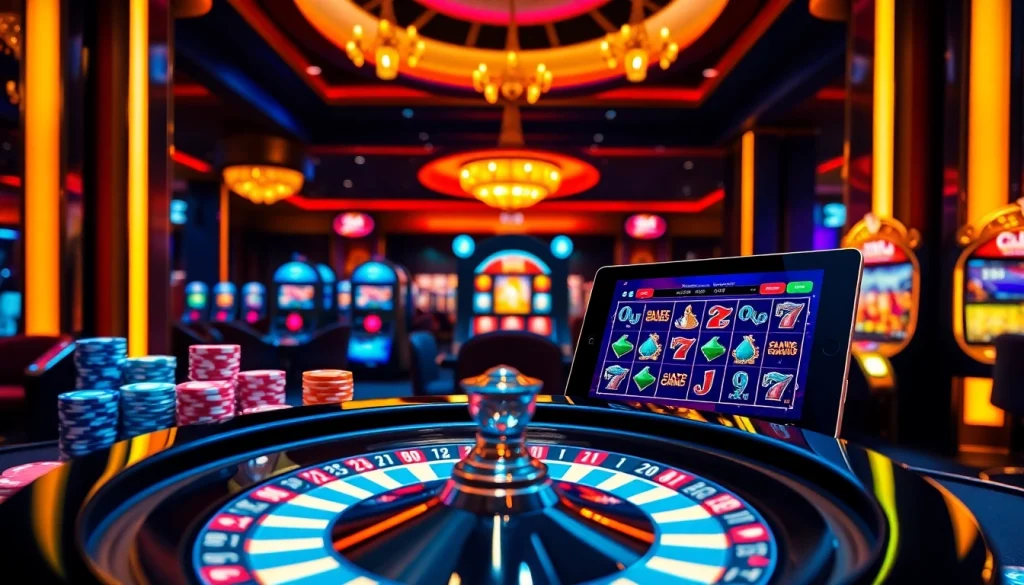 Experience thrilling PG slot games in a luxurious casino atmosphere with vibrant visuals and exciting gaming elements.